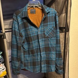 Nomad Blue and Black Lightweight Shirt Jacket